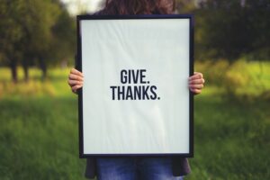 Thankful and blessed women